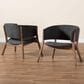 Baxton Studio Baron Accent Chair in Dark Grey (Set of 2), , large