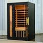 EZlife 2-Person Hemlock Sauna with Low EMF Mica Heater in Charcoal Gray, , large