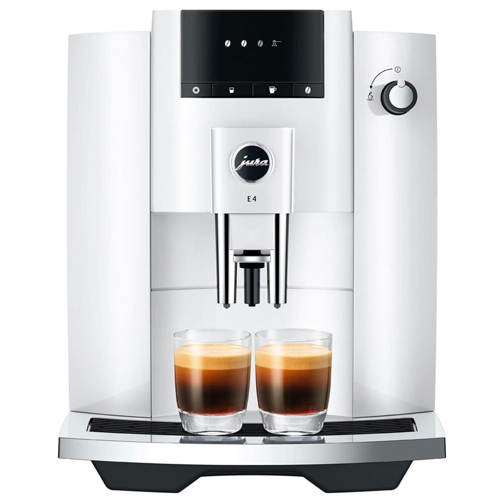 Jura E4 64 Oz Automatic Coffee Machine in Piano White, , large