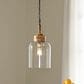 Ashley Faiz Glass Pendant Light in Natural, , large