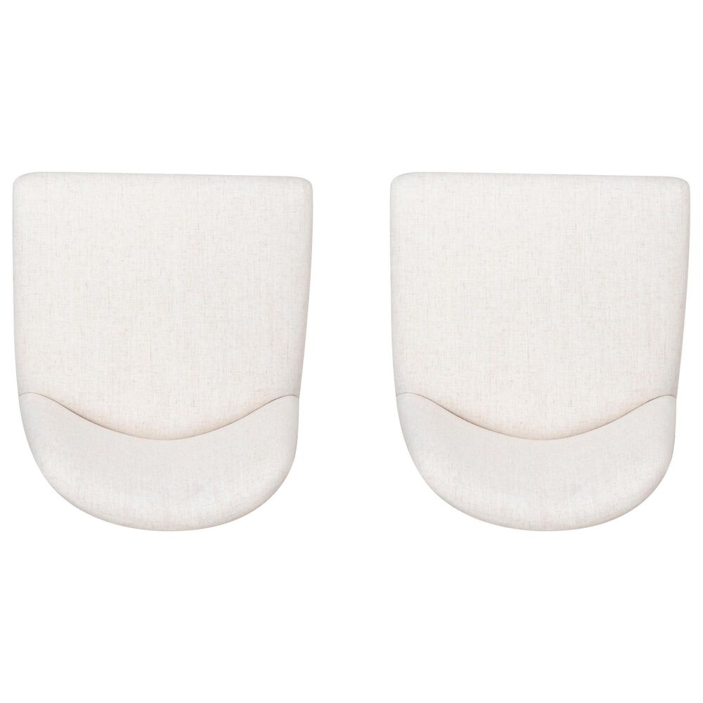 Linon Home Decor Tucker Counter Stool with Cream Cushion in Natural Brown (Set of 2), , large