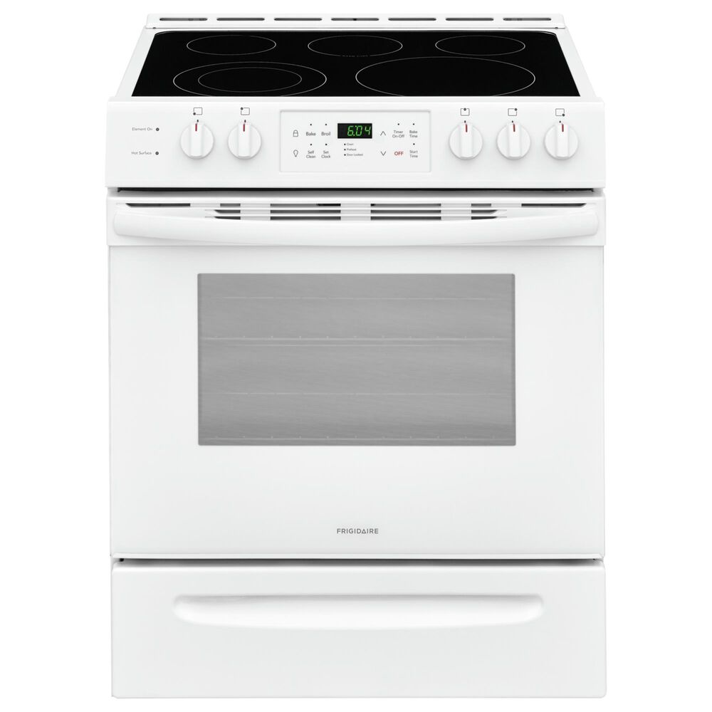 Frigidaire 30"" Front Control Freestanding Electric Range in White, , large