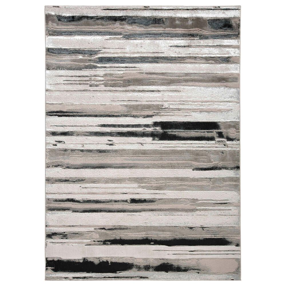 Feizy Micah 5" x 8" Silver Area Rug, , large