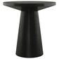 Furniture of America Halewood Round End Table in Black, , large