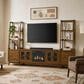 Mayberry Hill Santa Barbara 72" Pier with 2-Drawer Cabinet in Walnut, , large