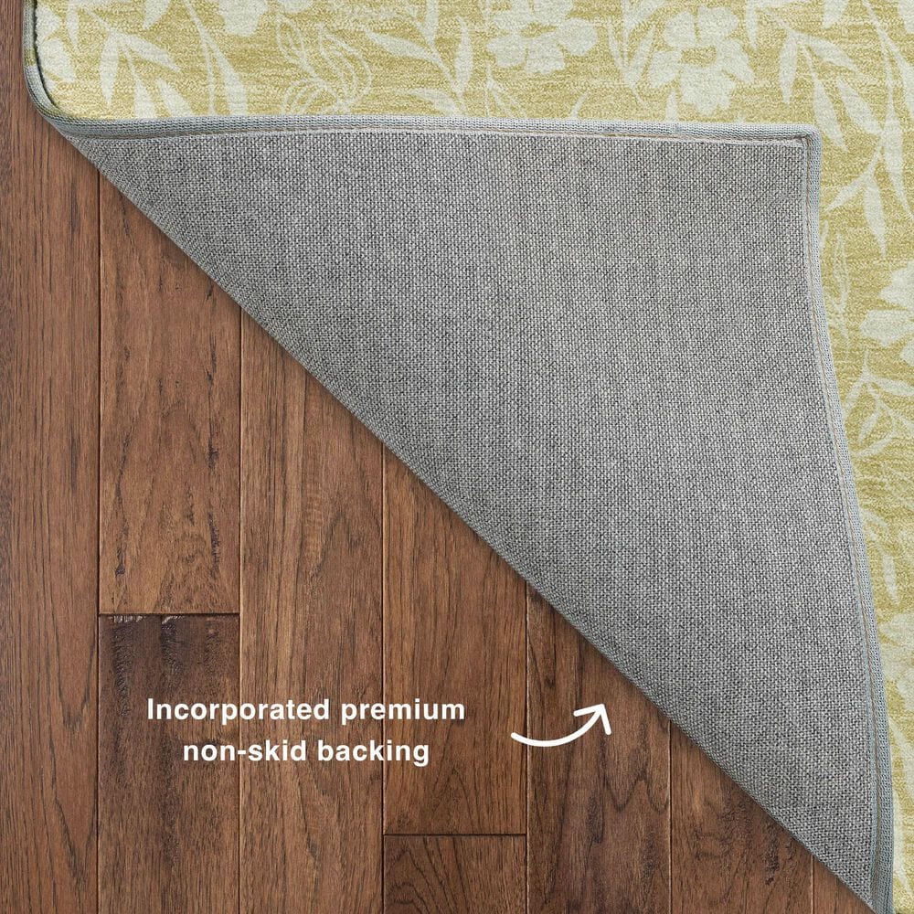 Dalyn Rug Company Soft Essentials Floral Wheat 5' x 7'6" Indoor/Outdoor Area Rug, , large