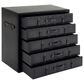 Maple and Jade 5-Drawer Room Chest with Stud and Buckle Detail in Black, , large