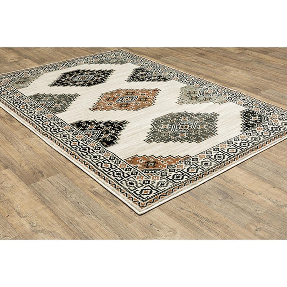 Oriental Weavers Georgia Southwest 640A0 7&#39;10&quot; x 10&#39; Ivory Area Rug, , large