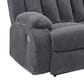 Ashley Observation Power Reclining Sofa with Drop Down Table in Steel Velvet, , large