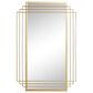 CosmoLiving by Cosmopolitan 24" x 36" Wall Mirror in Shiny Gold, , large