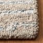 Safavieh Micro-Loop MLP178F 4" x 6" Light Grey and Ivory Area Rug, , large