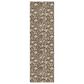 Dalyn Rug Company Soft Essentials Floral Chocolate 2"3" x 7"6" Indoor/Outdoor Runner, , large