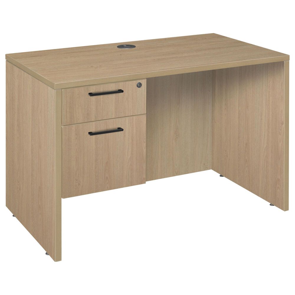 Regency Global Sourcing Legacy 42" Executive Desk with Single Pedestal Drawer Unit in Noble Oak, , large