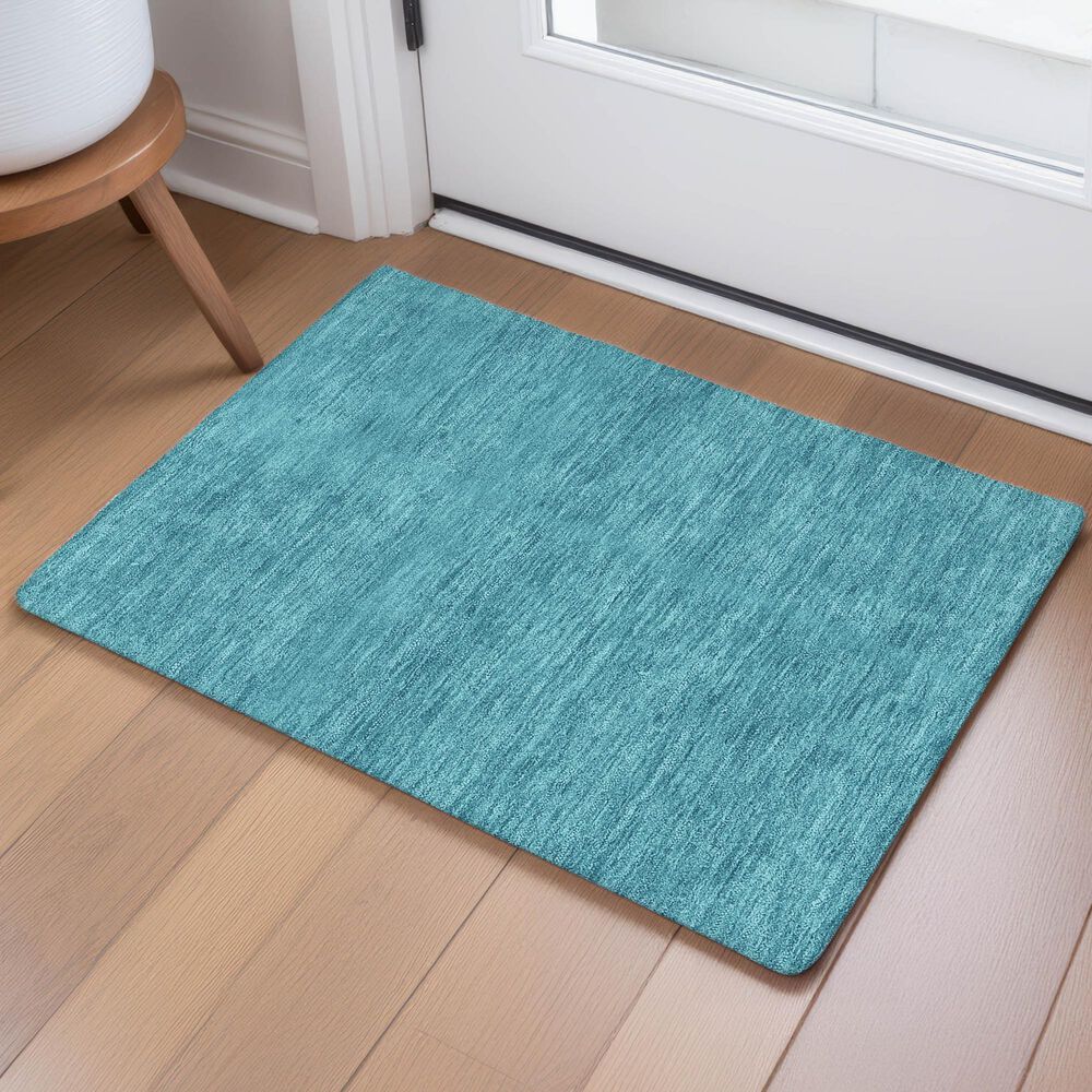 Dalyn Rug Company Soft Essentials Turquoise 2'6" x 3'10" Area Rug, , large