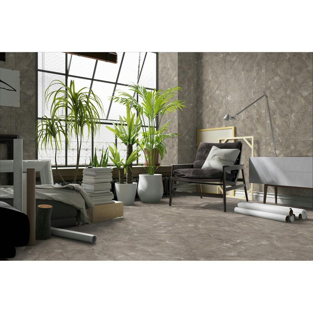 Emser Savino Ecru 24" x 47" Polished Porcelain Tile, , large