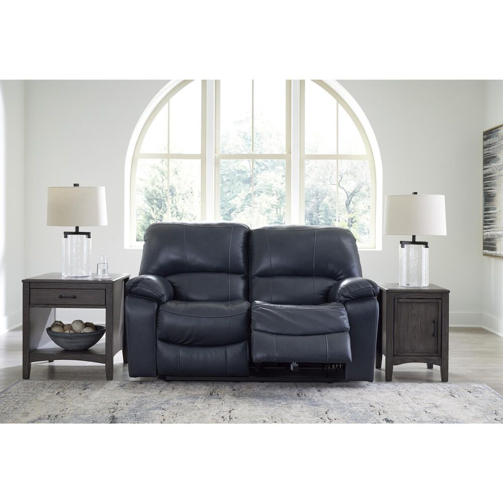 Ashley Leesworth Power Reclining Loveseat in Ocean, , large