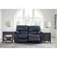 Ashley Leesworth Power Reclining Loveseat in Ocean, , large