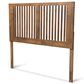 Baxton Studio Harena King Slat Headboard in Ash Walnut, , large