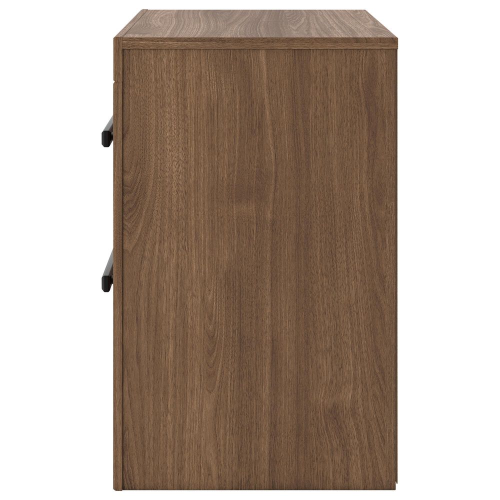 Ashley Broachmyn Twin Bed with Nightstand in Warm Auburn, , large