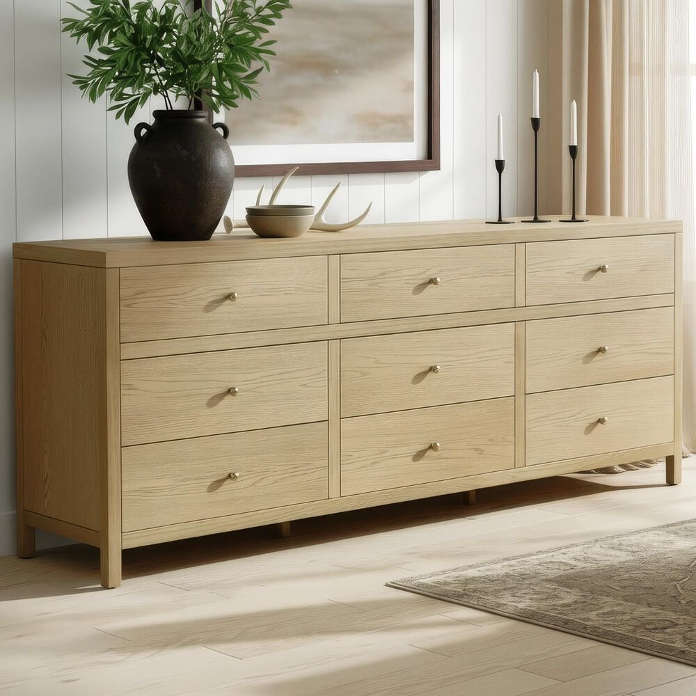 Butler Specialty Company Nora 9-Drawer Dresser in Light Brown, , large