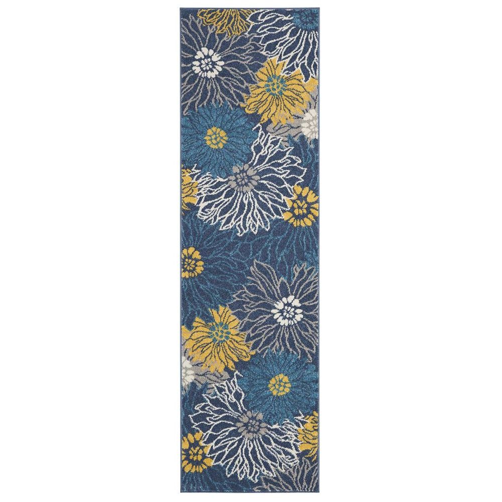 Nourison Passion PSN17 2"2" x 7"6" Blue Runner, , large