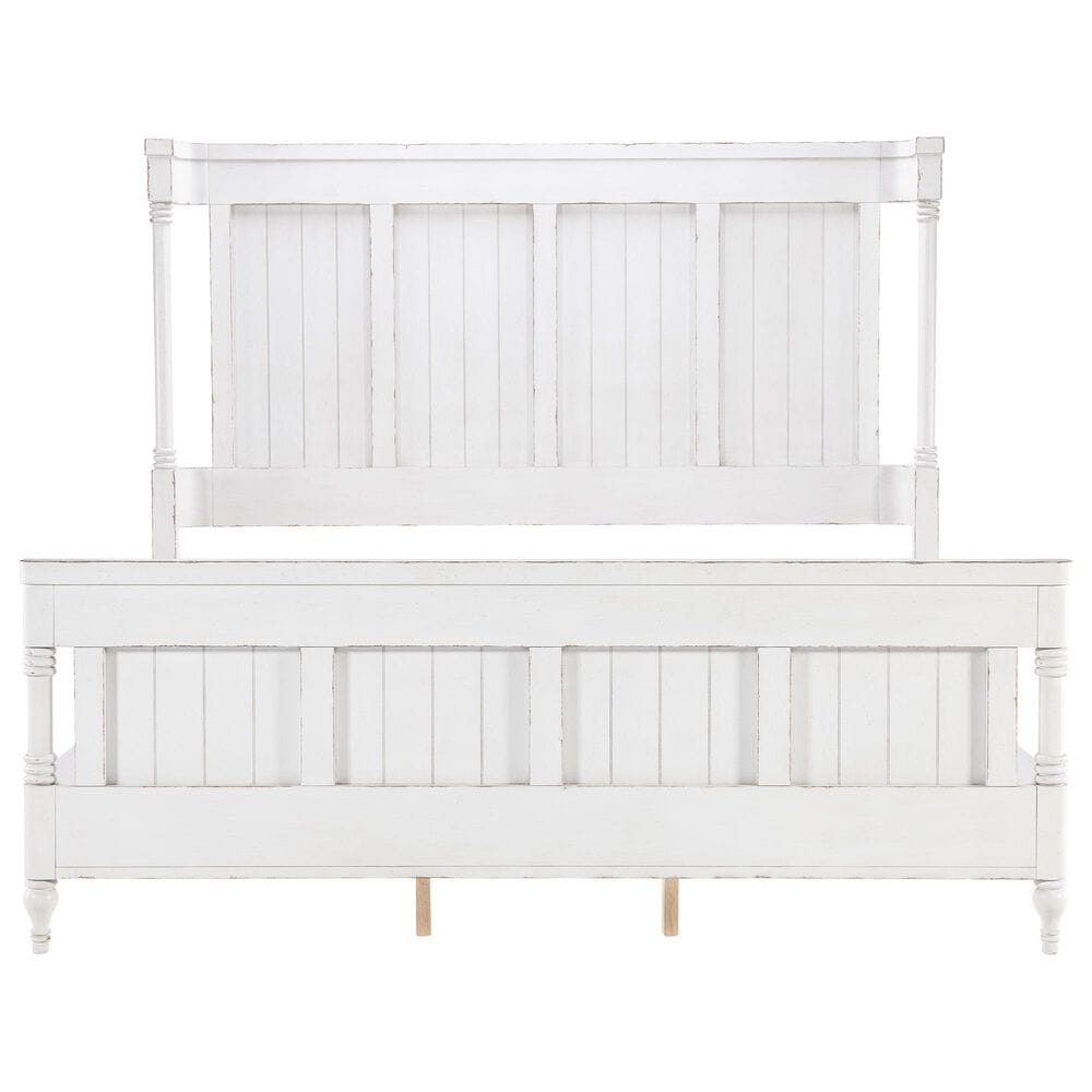 LEGAC Vintage Market Queen Shelter Bed in Picket Fence, , large