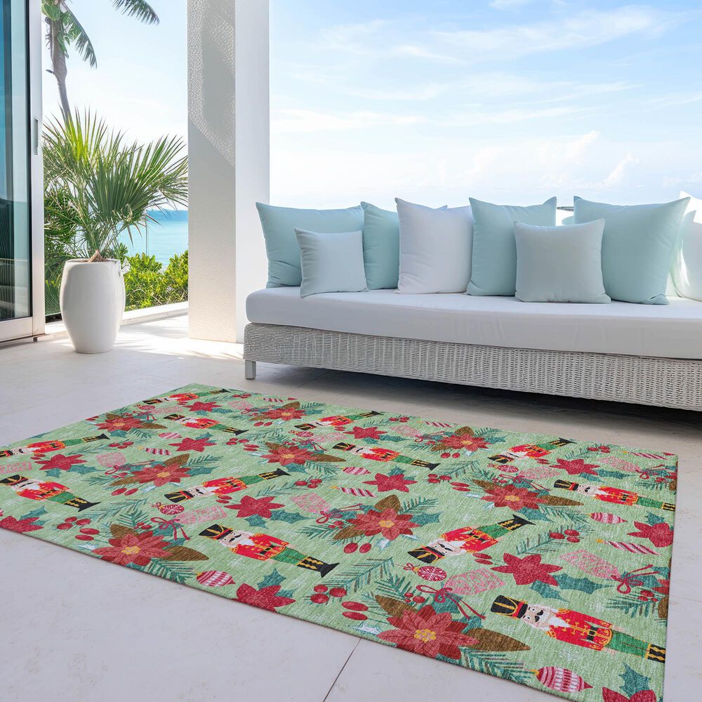 Dalyn Rug Company Wonderland WN30 5&#39; x 7&#39;6&quot; Aloe Indoor/Outdoor Area Rug, , large
