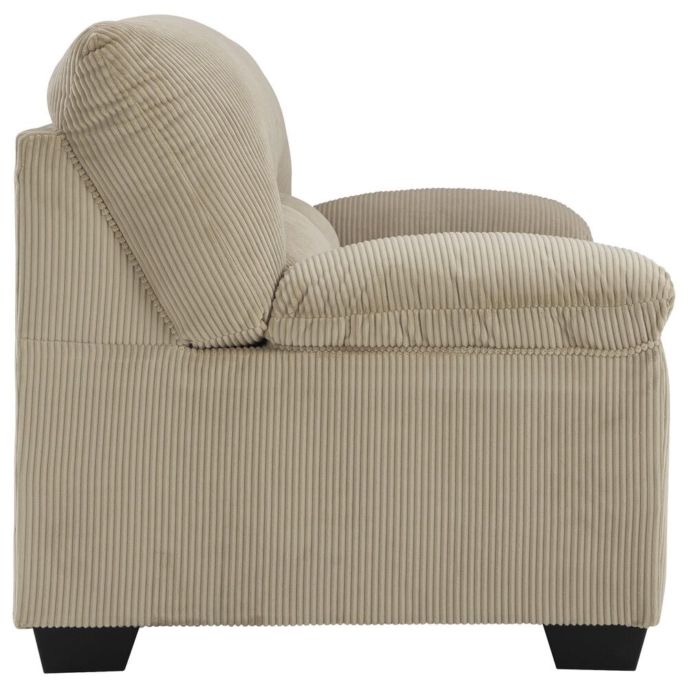 Ashley SimpleJoy Stationary Sofa and Loveseat Set in Sand, , large