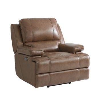 Bassett Parker Power Wall Recliner with Power Headrest and Lumbar in Umber, , large