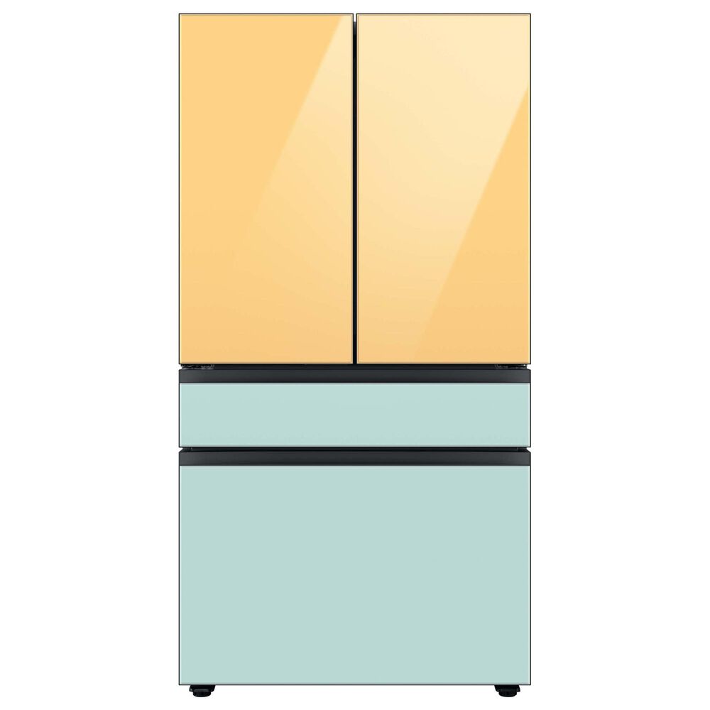 Samsung Bespoke Bespoke 4-Door French Door Refrigerator Middle Panel in Morning Blue Glass, , large
