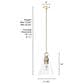 Hunter Klein 12" 1-Light Pendant with Clear Shade in Alturas Gold, , large