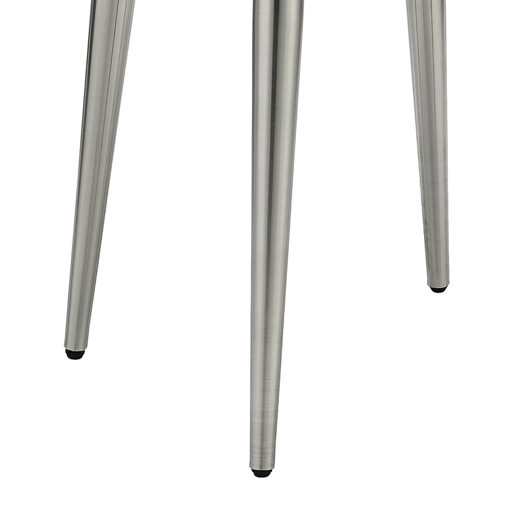 OSP Home Brooklyn End Table in Black and Brushed Nickel, , large