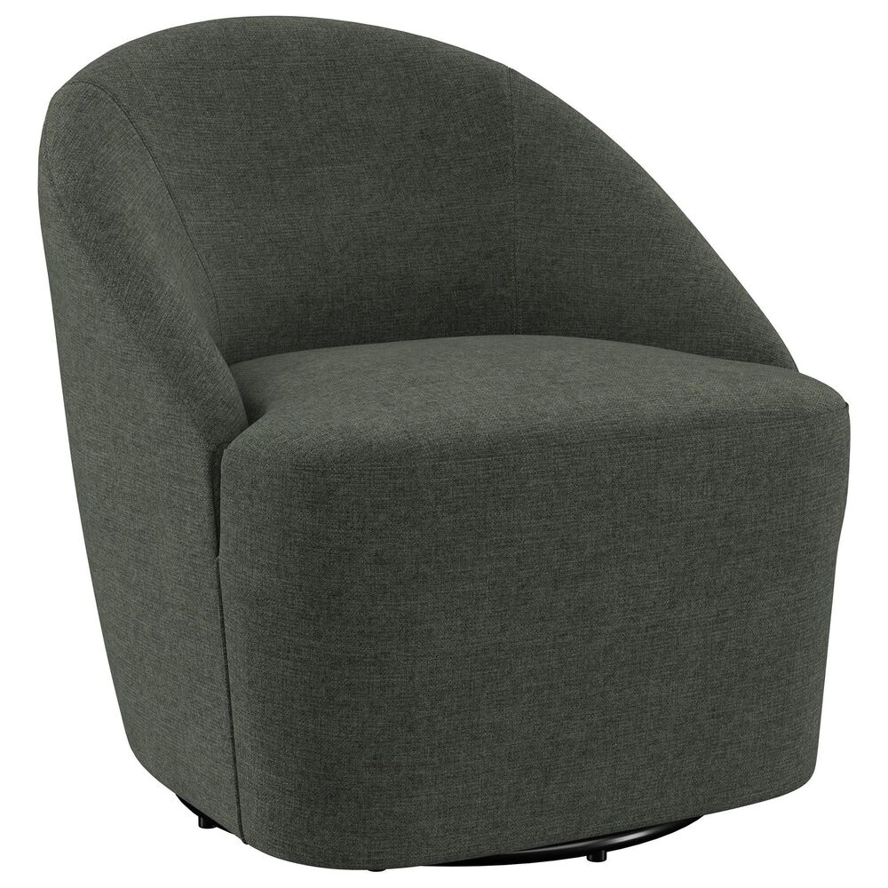 Coaster Leon Swivel Chair in Hunter Green, , large