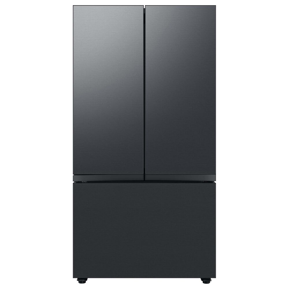 Samsung Bespoke Bespoke 3-Door French Door Refrigerator Bottom Panel in Matte Black Steel, , large