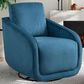 Lifestyle Solutions Lydia Swivel Accent Chair in Blue, , large