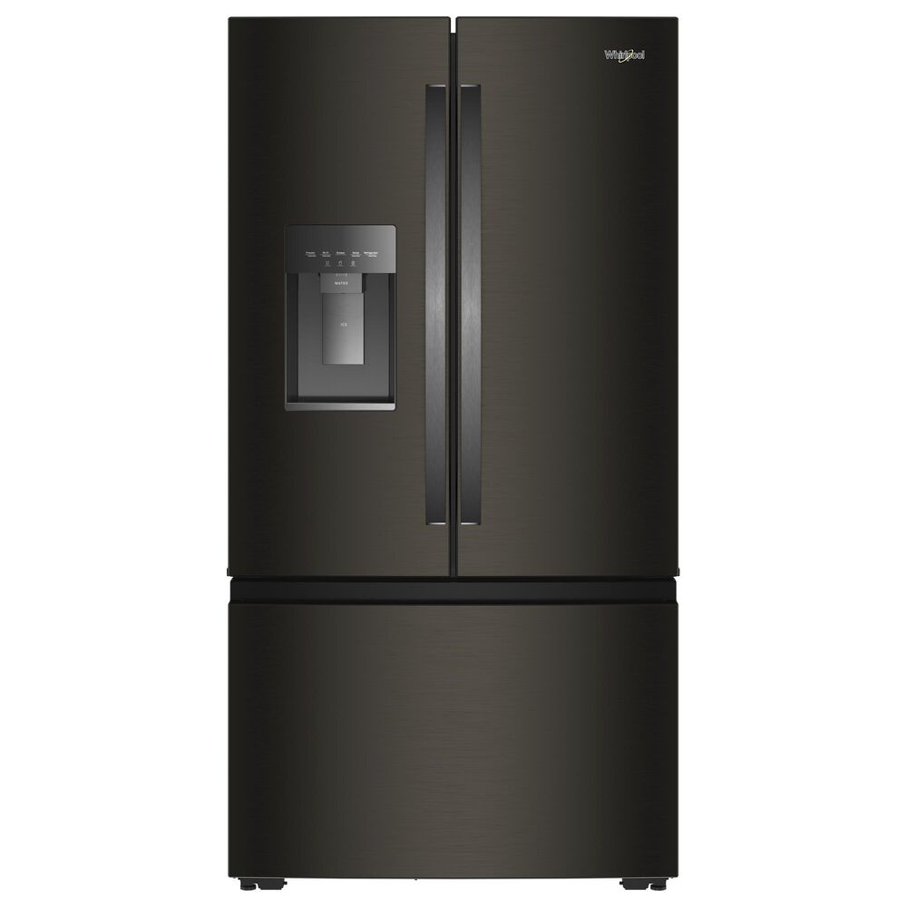 Whirlpool 23.4 Cu. Ft. Counter Depth 3-Door French Door Refrigerator in Black Stainless, , large