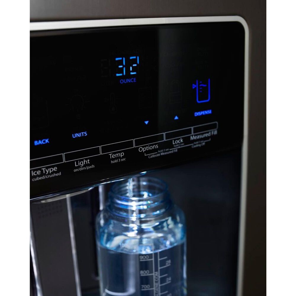 Whirlpool 28 Cu. Ft. 36-Inch Wide Side-by-Side Refrigerator in Black Stainless, , large
