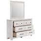 Ashley Makidern 4 Piece King Storage Bedroom Set with Four Drawers in Whitewash, , large
