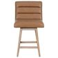 Armen Living Elias 26" Swivel Counter Height Stool in Washed Wood, , large