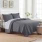 Trade Linker 2-Piece Twin Basket Pinsonic Quilt Set in Charcoal, , large