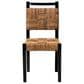 Baxton Studio Raniya Side Chair in Natural Brown and Black, , large