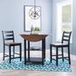 Linon Home Decor Colm 3-Piece Counter Set in Warm Brown and Black, , large
