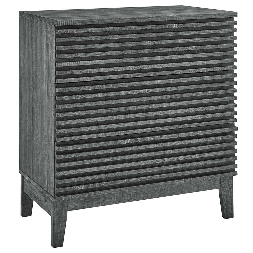 Modway Render 3-Drawer Bachelor"s Chest in Charcoal, , large