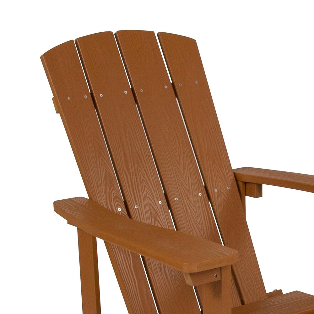 Flash Furniture Charlestown Adirondack Chair in Brown, , large