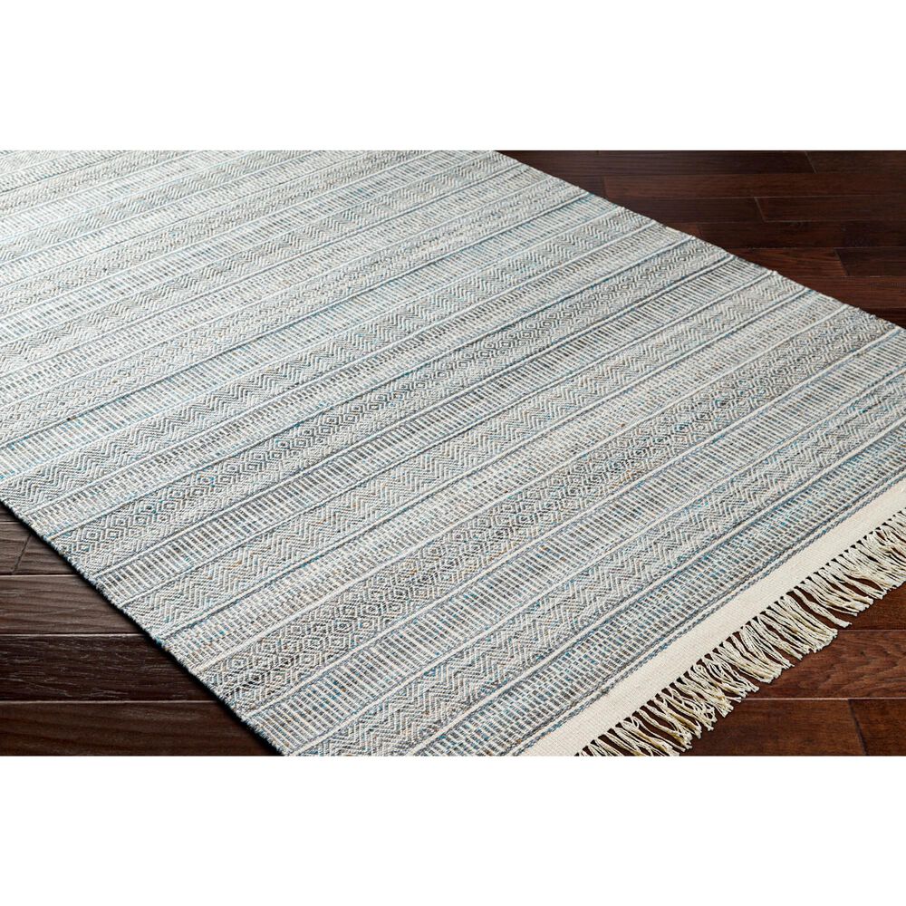 Surya Lily Beige, Charcoal, Bright Blue and Medium Brown 10&#39; x 14&#39; Area Rug, , large