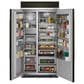 KitchenAid 25.5 Cu. Ft. Side By Side Built-In Refrigerator in Black Stainless Steel and PrintShield, , large
