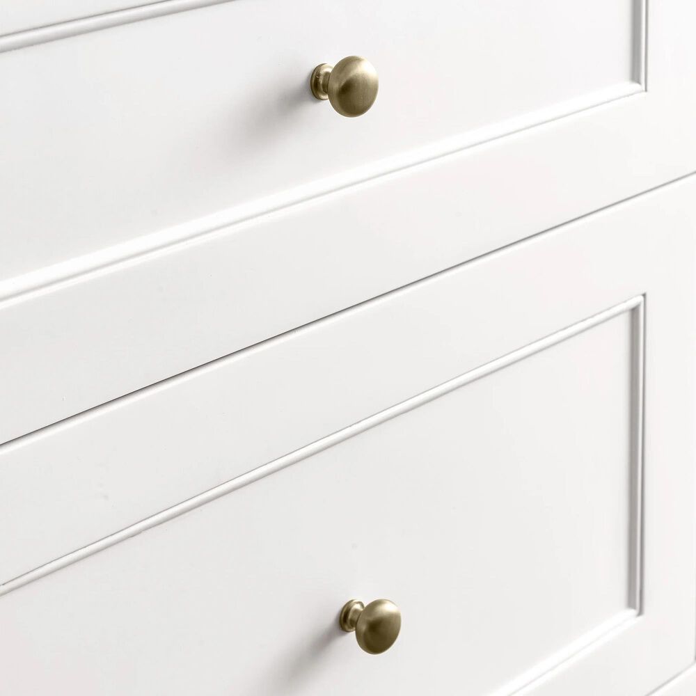 James Martin Vanities Breckenridge 30&quot; Single Bathroom Vanity in Bright White with 3 cm Eternal Marfil Quartz Top and Rectangular Sink, , large