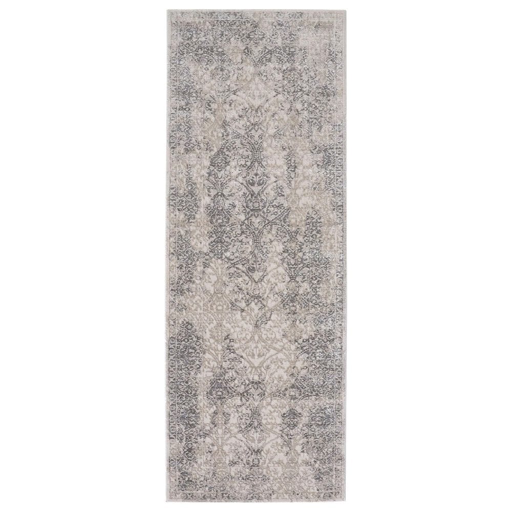 Feizy Prasad 2"10" x 7"10" Light Gray Runner, , large