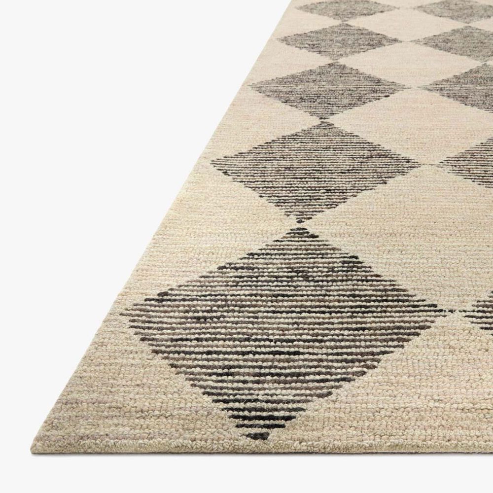 Chris Loves Julia x Loloi Francis 2&#39; x 5&#39; Beige and Charcoal Area Rug, , large