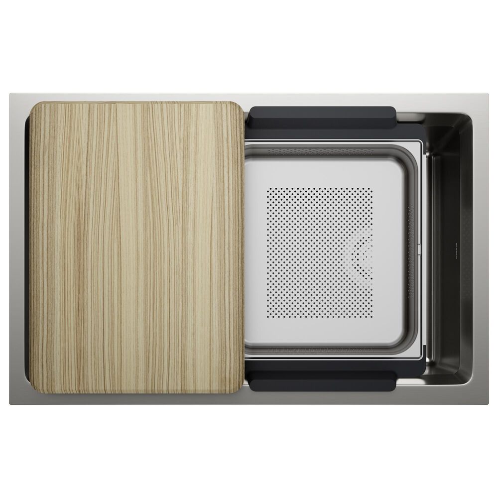 Blanco Inteos 30" Single Bowl Kitchen Sinks in Satin Polish, , large